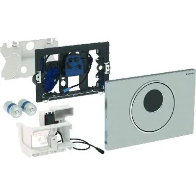 Produktbild von Geberit Sigma10 - elektronische Betätigungsplatte, 2 Mengenspülung, Netzversorgung, gebürsteter Edelstahl 115.891.SN.5