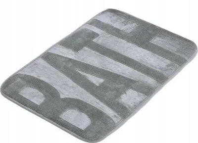Immagine prodotto di Tappeto da bagno morbido 60x40 cm grigio universale