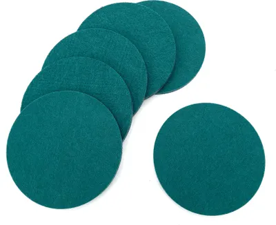 Produktbild von heimtexland ® Tischdeko Filz Tischset Bestecktasche Glasuntersetzer Tischdekoration Platzset Besteckhalter Untersetzer Typ846 Petrol Glasuntersetzer 6er Pack
