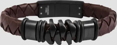 Produktbild von Akzent Echtlederarmband mit Edelstahlelement