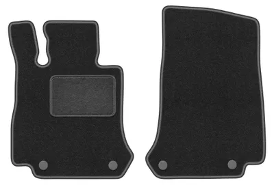 Immagine prodotto di Tappetini anteriori in moquette per Mercedes EQC N293 dal 2019 (SUV) – 2 pezzi, grigio grafite, su misura – Wielganizator LUX