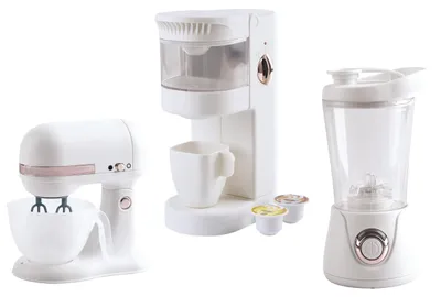Produktbild von Playgo Kinder Küchengeräte Set 3-teilig mit Mixer Kaffeemaschine und Rührgerät