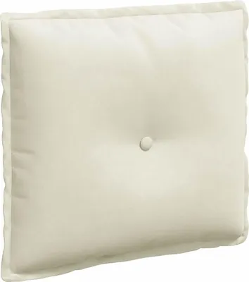 Produktbild von vidaXL Rückenkissen Creme 50 x 45 cm Cordstoff