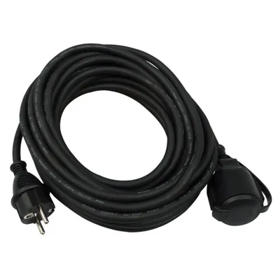Produktbild von REV 0065509, 50 m, Draußen, IP44, Schwarz, Gummi, 1 AC-Ausgänge