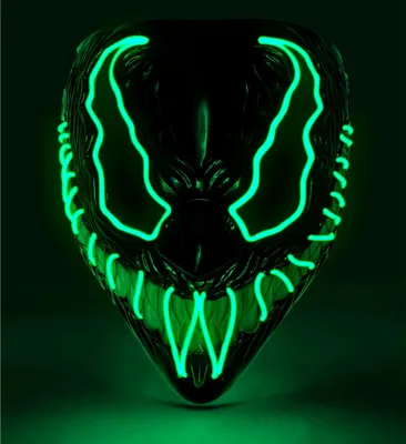 Produktbild von Grüne LED Monstermaske
