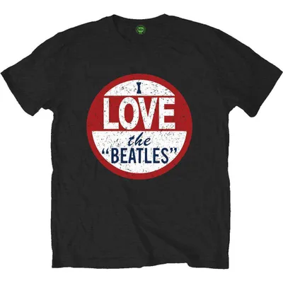 Obrázok produktu pre The Beatles I Love The Beatles Single Print Black L Tričko
