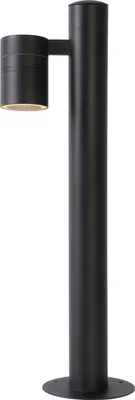 Produktbild von Außenlampe Metall 49,5 cm hoch IP44 Schwarz GU10 2700 K warmweiß 350 lm Modern Stehlampe außen