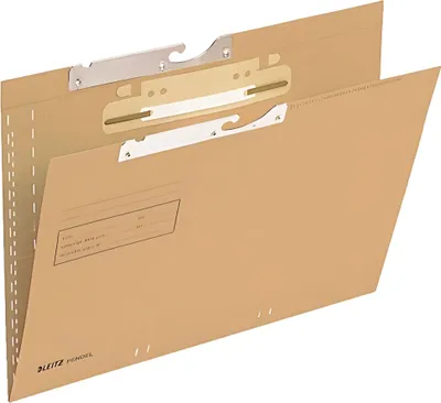 Produktbild von LEITZ Pendelhefter n'braun Pendelmappe seitlich offen Natronkarton