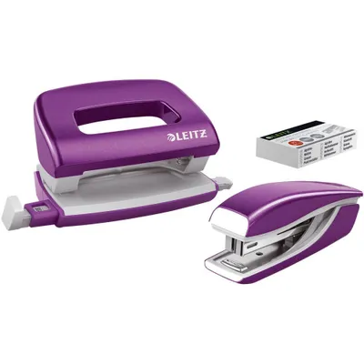 Obrázok produktu pre Leitz 55612062, 10 listy, Kovová, Fialová, Kov, Plast, 80 g/m², 3,5 cm, Zadný