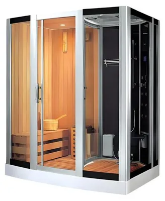 Immagine prodotto di Sauna combinata Cabina benessere Doccia benessere Doccia idromassaggio 180x120 cm