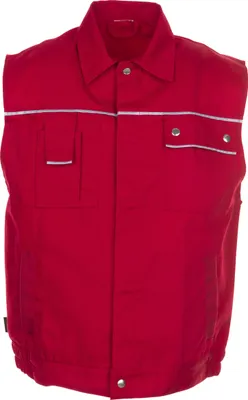 Produktbild von Größe S Herren Planam Canvas 320 Weste rot Modell 2167