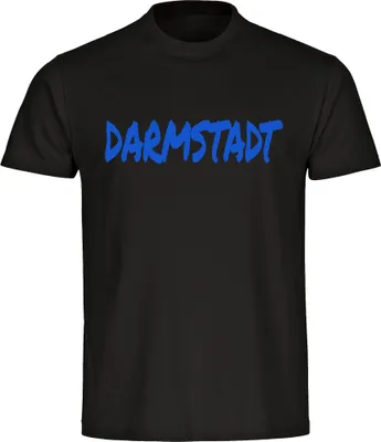 Produktbild von multifanshop Herren T-Shirt - Darmstadt - Textmarker, schwarz, Größe 4XL