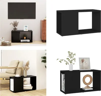 Obrázok produktu pre vidaXL TV skrinka čierna 60x24x32 cm materiál na báze dreva - TV skrinka - TV stolíky - TV stolíky