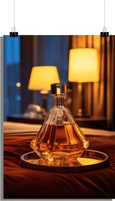 Zdjęcie produktu dla Plakat Whisky - Plakat Butelka Piramida - Elegancki plakat - 51x71cm - Idealny do oprawienia w ramę