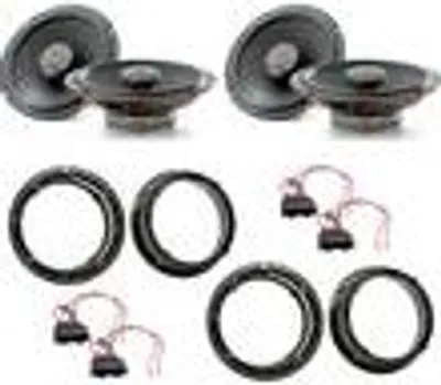 Produktbild von Focal ICU165 Koaxial Lautsprecher Einbauset für Polo 9N Polo 9N3 vorne hinten