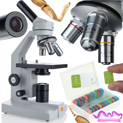 Produktbild von Uran Pro MBUP biologisches Mikroskop mit einem Satz Beobachtungsobjektträger