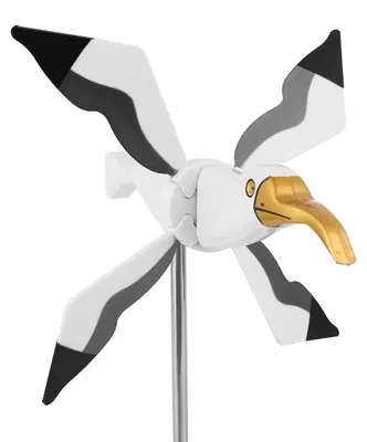 Windspiel Möwe für Garten, wetterfest, bunt, 55 x 26 cm
