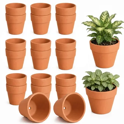 Immagine prodotto di Set di 20 vasi in terracotta con fori di drenaggio