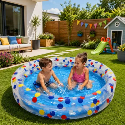 Produktbild von Planschbecken Kinderpool Ø 150 x 20 cm mit 2 Luftkammern