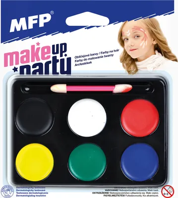 Immagine prodotto di MFP Pitture per il viso - trucco con pennello - 6 colori