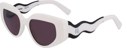 Produktbild von Karl Lagerfeld KL6144S MATTE WHITE 50/18/140 Uni Sonnenbrillen