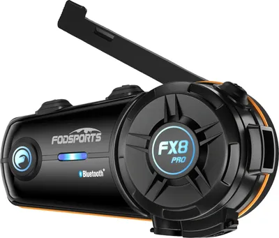 Obrázek produktu pro Náhlavní souprava Bluetooth s helmou na motorku, interkom pro 8 jezdců, dosah 500-1000 m, redukce šumu