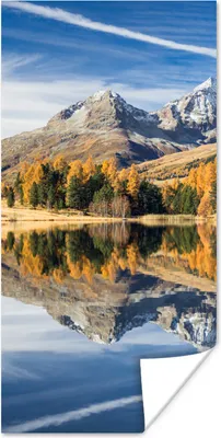 Produktbild von MuchoWow® Poster Alpen - Berge - Wald 20x40 cm - Plakat - Foto
