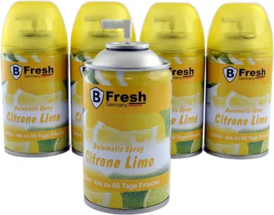 Produktbild von Lufterfrischer Raumduftspray Duftspray Nachfüller Kartusche 250ml Citrone Lime
