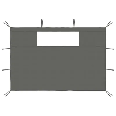 Immagine prodotto di vidaXL Padiglione pareti laterali con finestre 2 pz. Antracite