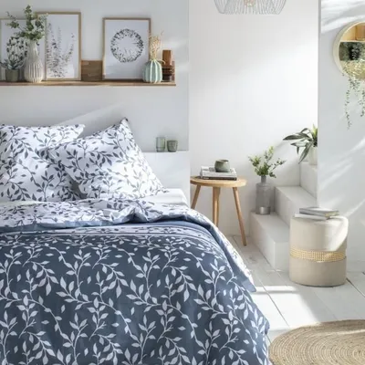 Produktbild von Bettwäscheset 260 x 240 cm – Baumwolle mit Blumendruck