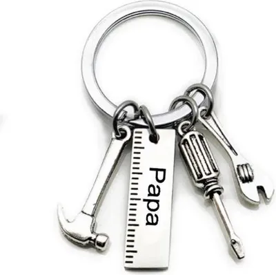 Produktbild von Schlüsselanhänger für Papa in Silber