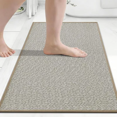 Immagine prodotto di Tappetino da bagno 51x76 cm, pelo corto, antiscivolo, assorbente, lavabile