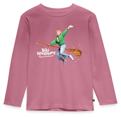 Produktbild von Spreadshirt Bibi Blocksberg Fliegt Auf Kartoffelbrei Film Kinder Premium Langarmshirt, 134/140 (8 Jahre), Mauve