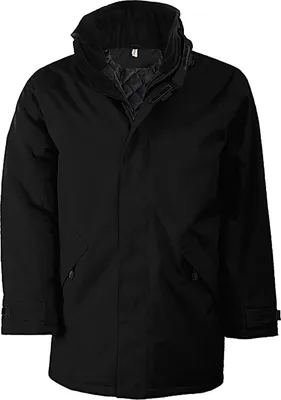 Produktbild von Kariban Herren Parka / Multifunktionsjacke RW731 (S) (Schwarz/Schwarz)