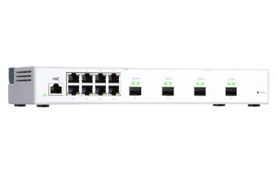 Obrázok produktu pre QNAP QSW-M408S Sieťový prepínač spravovaný L2 Gigabit Ethernet (10/100/1000) biely
