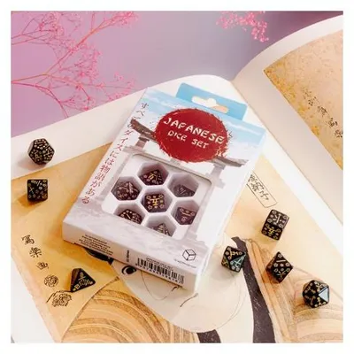 Imagen del producto de Japanese Dice Set Deep Night Firefly – Dados – Q-Workshop