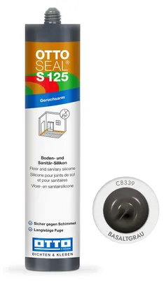 Produktbild von OTTOSEAL S 125 Boden- und Sanitär-Silikon 310 ml Kartusche C8339 basaltgrau - 1250454