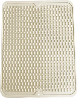 Imagen del producto de Alfombrilla de silicona para escurrir, resistente al calor, de 40 x 30 cm, antideslizante, para la cocina