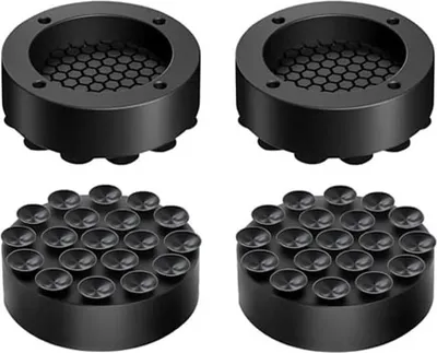 Produktbild von 4er Pack Schwingungsdämpfer Waschmaschine Antirutschmatte Anti-Vibrations-Matte Universal Waschmaschinen Unterlage (Schwarz)