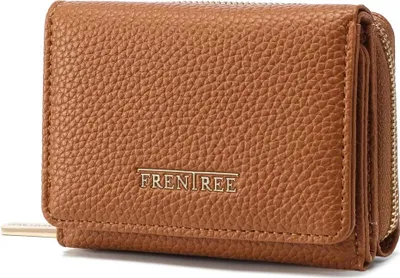 Produktbild von Frentree Geldbörse Damen Portemonnaie mit Reißverschluss, 8 Kartenfächer, Scheinfach, Kompakte Brieftasche mit Dokumentenfach – elegant & alltagstauglich