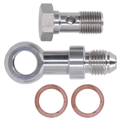 Immagine prodotto di Bullone Banjo di alimentazione dell'olio, kit di bulloni di alimentazione dell'olio del turbocompressore, bullone limitatore dell'olio del turbocompressore, kit di bulloni Banjo da corsa, kit di bulloni del raccordo Banjo, raccordo del tubo flessibile del turbocompressore