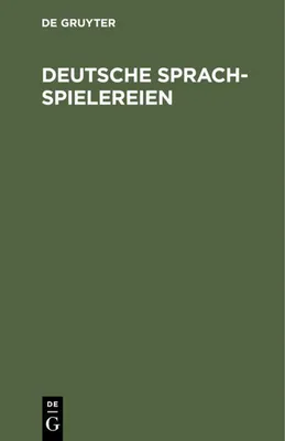 Produktbild von Deutsche Sprachspielereien