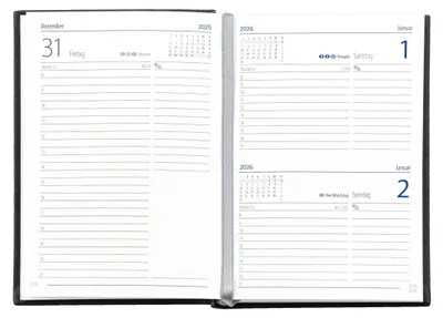 Produktbild von 2027 GÜSS Taschenkalender 1T. = 1S., Einband Tucson blau
