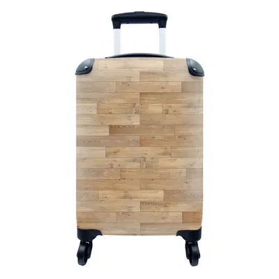 Produktbild von MuchoWow® Koffer Handgepäck Trolley Rollkoffer Kleine Reisekoffer mit 4 Rollen - Muster - Parkett - Muster - Cabin Size < 55x40x23 cm & 55x40x20 cm - Fotokoffer - Kabinenkoffer - Boardgepäck - Reise-Box - Reisekoffer - Reisegepäck - Koffer mit Bild - Trolley für Kinder