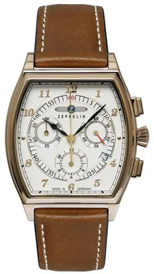Zeppelin 8386-5 Herrenuhr Metropolis Chronograph Braun/Goldfarben 1