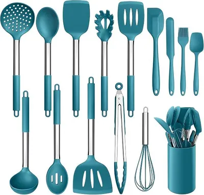 Imagen del producto de Conjunto de utensilios de cocina con soporte