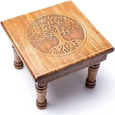 Immagine prodotto di Tavolino in Legno Albero della Vita - 30x30x23 Cm; 2250 G