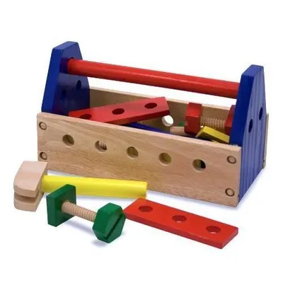 Produktbild von Melissa & Doug Take-Along Tool Kit, Spielzeug-Werkzeugset, Mehrfarbig, Sperrholz, Holz, Junge/Mädchen, 3 Jahr(e), 24 Stück(e)