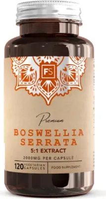Produktbild von FS Weihrauchkapseln, 120 Kapseln, 2000 mg Boswellia Serrata – Packung mit 120 Stück (1er Pack)