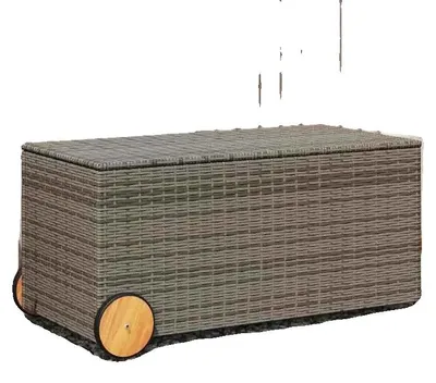 Produktbild von Aufbewahrungsbox, Rattanmaterial, Einfache Montage, Grau
